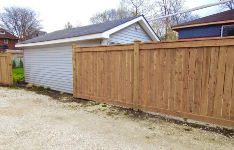 Wood privacy fences heavy duty installed in one day