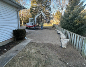 Excavating grading demolition pond company Arkell